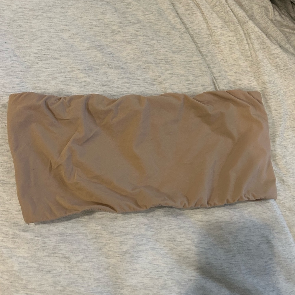 SKIMS Fits Everybody Bandeau Bralette size L color: Clay - Picture 4 of 5